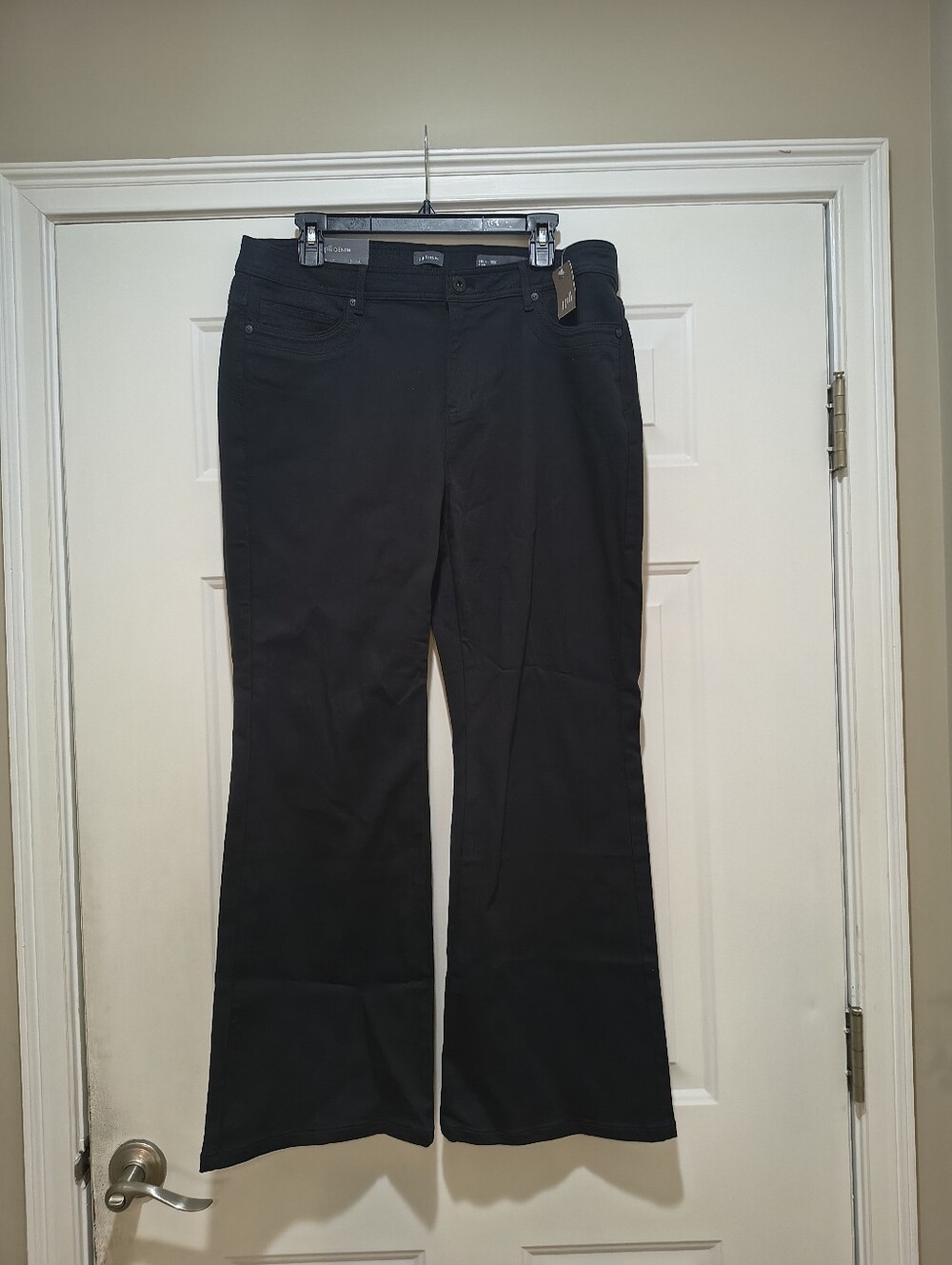 NWT J. Jill Black Flare High-risk Denim Size 16 Petite Jeans